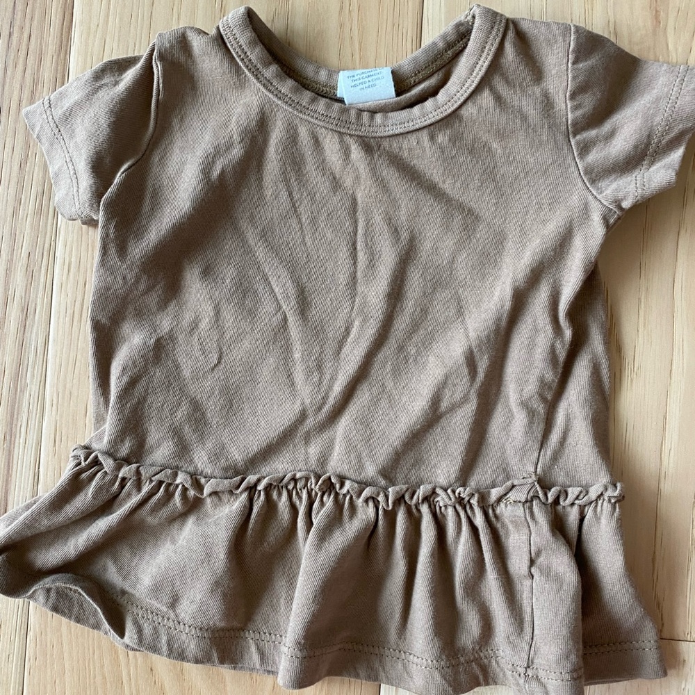 Colored Organics Peplum Top